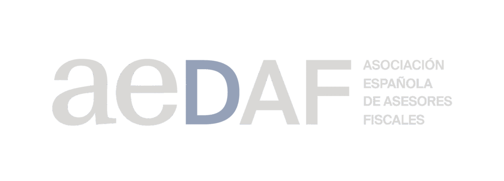 Logo AEDAF en negativo